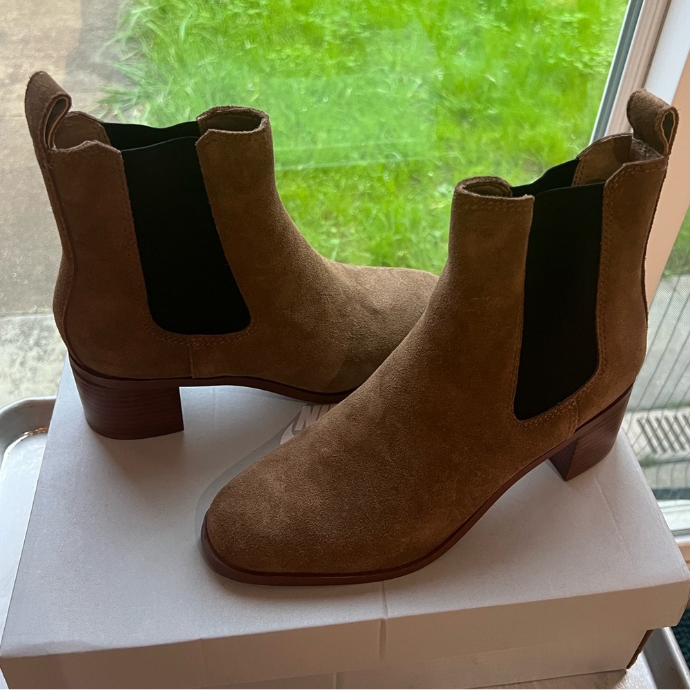 Brown Suede Ankle Boots
